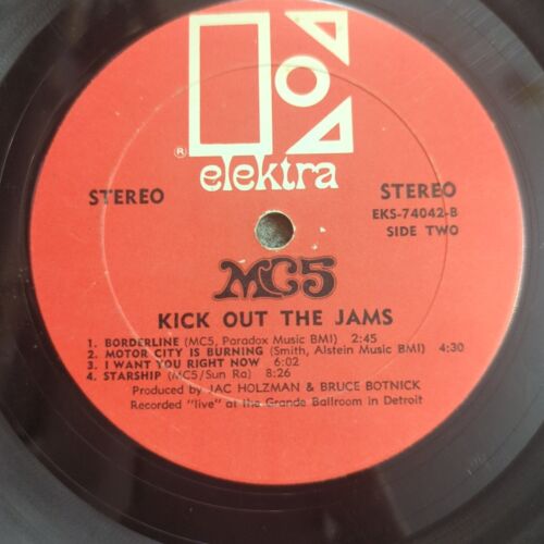 MC5: Kick Out The Jams ELEKTRA LP eks-74042 1969 Stereo GF Red Label Uncensored! - Imagen 7 de 24