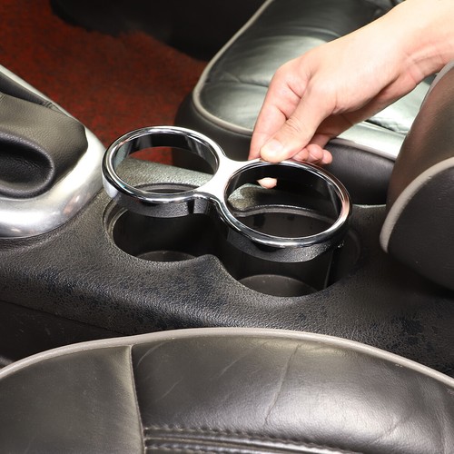Chrome Billet Aluminium Cup Holder Insert Cover Trim Fit For Hummer H3 2005-09 - Picture 3 of 12