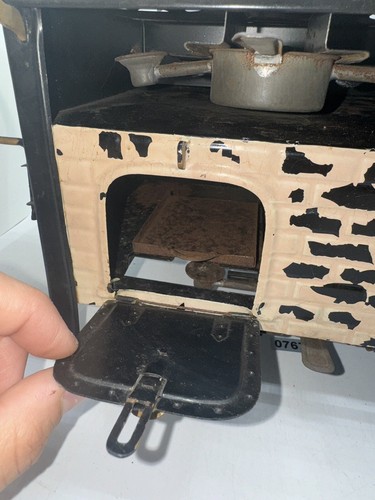 RARE! Antique German Stove Top Salesman Sample Oven Stove W/Pots & Accessories - Picture 11 of 20