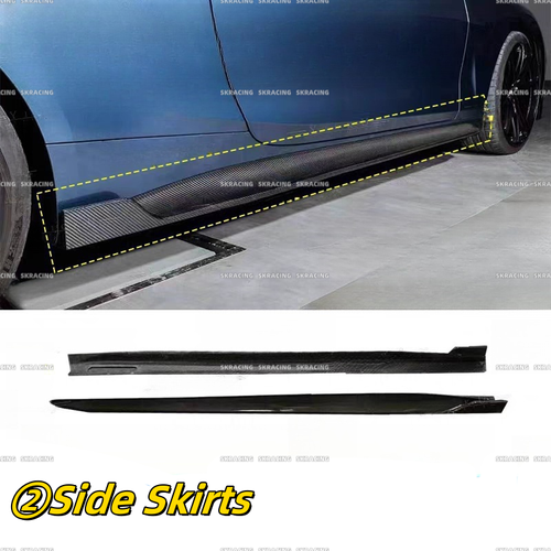 Kits de carrocería de faldones laterales delanteros y traseros de fibra de carbono para BMW Serie 4 G22 2021-2024 - Imagen 15 de 21