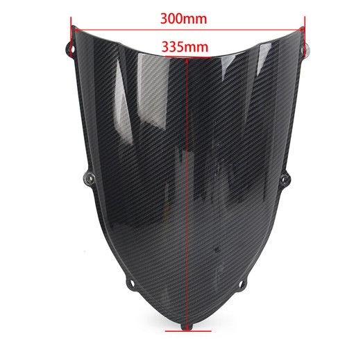 Windshield Windscreen Shield For Kawasaki ZX10R 2004-2005 Carbon Fiber Black ABS - Bild 9 von 9