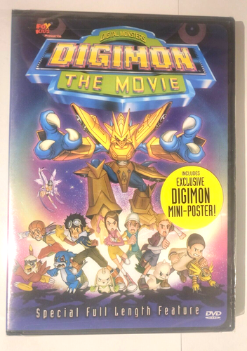 DIGIMON The Movie DVD + Mini-Poster Inside + Bonus Features NEW SEALED - Picture 2 of 4