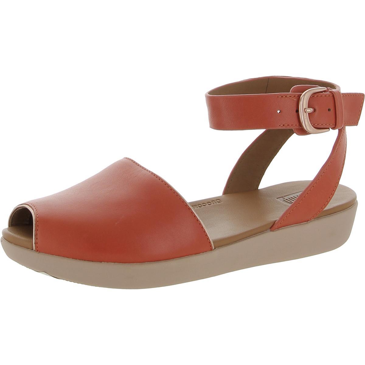 Модные женские туфли Cova Pop из розовой кожи с ремешком на щиколотке 5 Medium (B, M) BHFO 2354