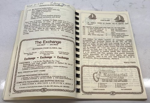 1988 Homer Halibut Cookbook Favorite Recipes Compiled by Rescue 21 -Homer Alaska - Picture 8 of 11
