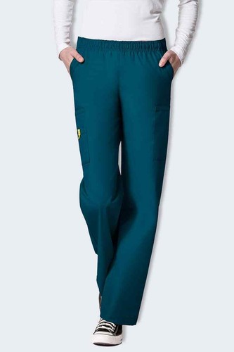 Women's Scrub Pant - Elastic Waistband, Straight Leg, Nurse Work Pants - Picture 58 of 67