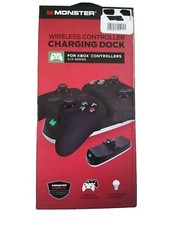 Monster Wireless Controller Charging Dock for Xbox X-Series Controllers NEW 