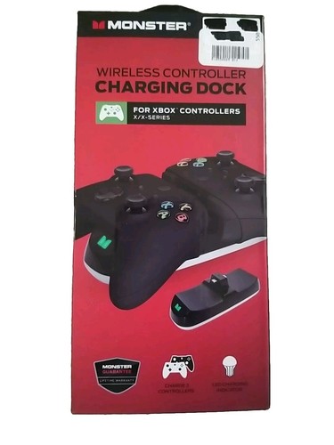Monster Wireless Controller Charging Dock for Xbox X-Series Controllers NEW  - Picture 1 of 5