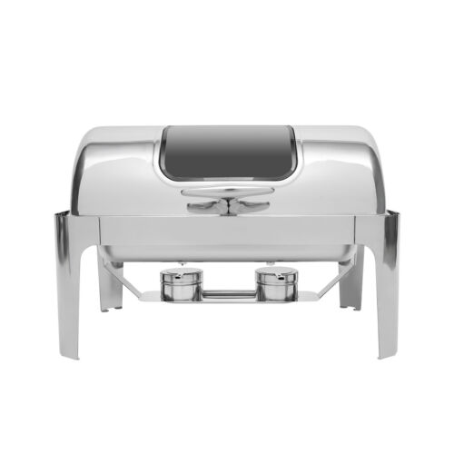 14.26QT Buffet Chafing Dish Set Stainless Steel Chafer Roll Top Food Warmer NEW - Picture 15 of 20