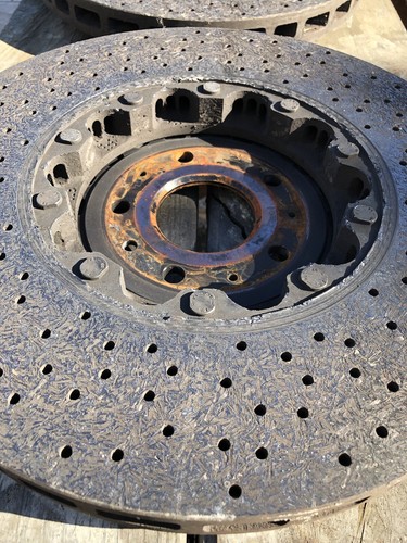 2015-19 Pair Of Chevy Corvette Z06 Front Carbon Ceramic Rotors 177-1175 20981825 - Picture 11 of 12