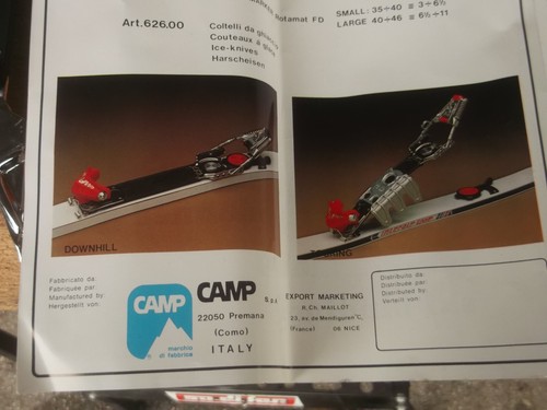 NOS VINTAGE ATTACCHI SCI INTERALP ALPTOUR PREMANA SKI BINDINGS WITH MARKER 451 - Foto 20 di 23