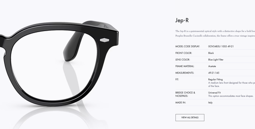 BRUNELLO CUCINELLI  &OLIVER PEOPLES JEP-R 49 Optical OV5485U MSRP$569 no Clip-on - Picture 23 of 24