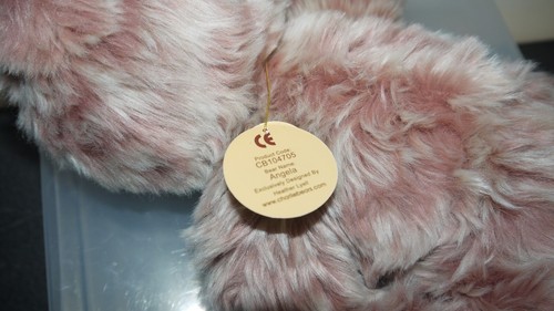Charlie Bears Angela cb104705 Rubor Magnético Rosa Raro Retirado 2010 Coleccionable - Imagen 5 de 5