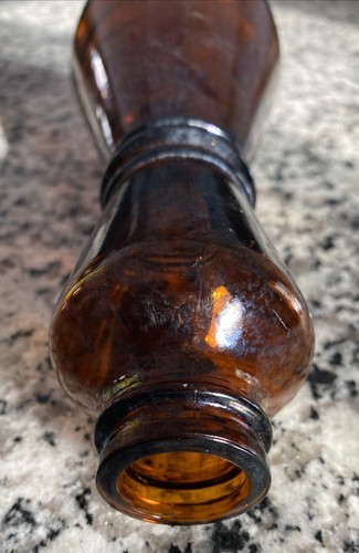 Vintage 1960s Crisco Oil Bottle Amber - Picture 6 of 9