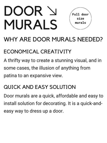 Futuristic Door Mural Sticker, Laminated Decal Wrap - Picture 6 of 14