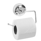 Chrome Toilet Roll Holder Bathroom paper storage Rack Suction Cup No Drill