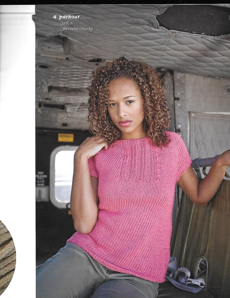 Folleto de punto Berroco #309 fin de semana peor y fin de semana grueso 10 patrones Foto 3 de 4