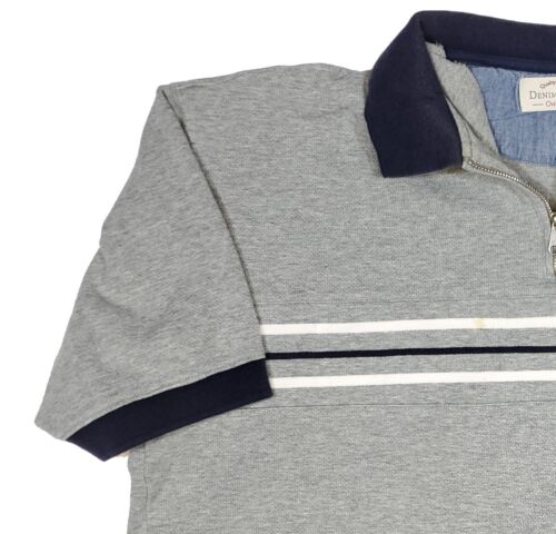 Camisa polo para hombre Denim Ridge gris a rayas talla extra grande - Imagen 3 de 14
