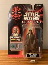 1998 Hasbro MACE WINDU Star Wars CommTech Episode 1 Action Figure