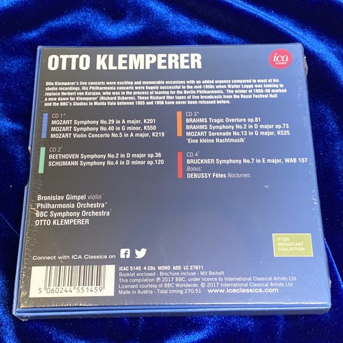 Otto Klemperer Mozart Beethoven Schumann Brahms Philharmonia Orchestra CD - Picture 3 of 5