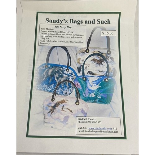 Bolsas Sandys #5410 y tal patrón de costura - Imagen 1 de 3