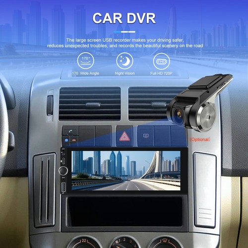 1 DIN 6.86" Wireless Carplay/Android Auto Car Stereo Radio BT IPS Touch Screen - Picture 13 of 18