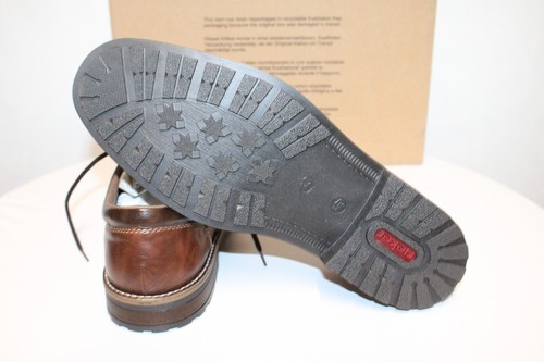 Rieker 13200-24 Herren Schnürschuhe Braun EU Größe 43 Neu Rechnung MwSt - Picture 3 of 3