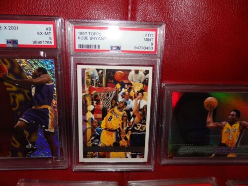 8 carte classificate Kobe Bryant *Rookie, SPX, Flair, inserti, 2° anno BGS, PSA, SGC+ - Foto 3 di 10