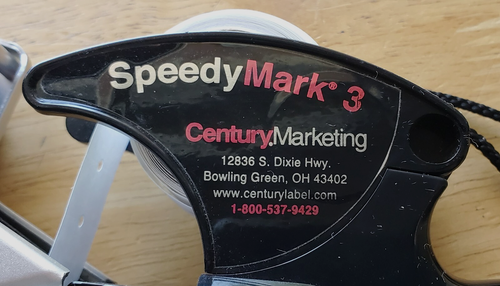 SPEEDY MARK 3 PRICE GUN LABELER * SINGLE LINE 6 DIGIT LABLES * NEW INK & LABELS - Picture 2 of 6