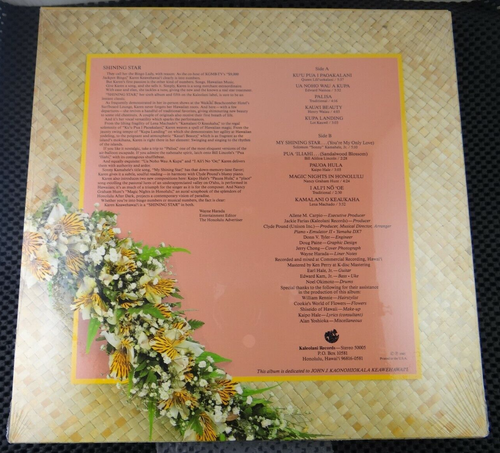 Karen Kaleolani Keawehawai'i – Shining Star (Kaleolani Records – 50005) - Imagen 2 de 2