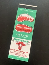 Vintage Matchbook: “Frontier Inn - Omaha Steaks”