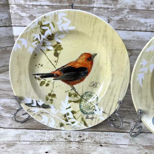 "2er Set Zypresse Heim ""Vögel"" Platten 8""" - Bild 3 von 8