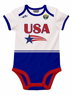 Mexico and USA Baby Outfit Mameluco New W//O Tag Arza Socce Sizes 3 to 12 Months