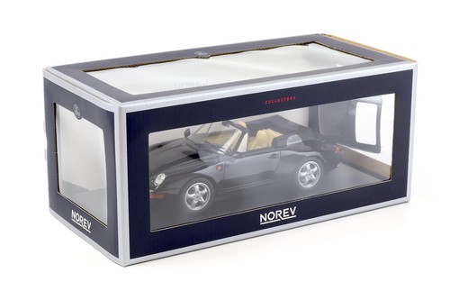 1:18 Norev Porsche 911 993 Carrera Cabriolet 1993 nero 187595 - Foto 5 di 5