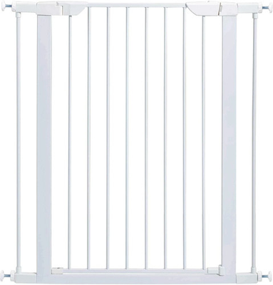 #ad White Steel Pressure Mounted Doorways Gate 39quot; Tall 29 38quot; Wide $160.00