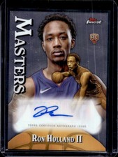 2024-25 Finest Ron Holland II Masters Auto RC Rookie #MA-RHO Pistons