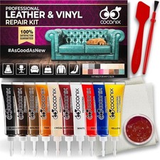 Coconix Leather  Vinyl Repair Kit  Fix Tears, Holes, Scratches, Multi-color
