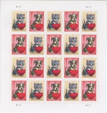 US SCOTT 5745-46 SHEET OF 20 KITTEN AND PUPPY STAMPS FOREVER MNH