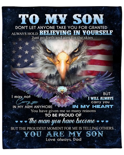 Special gift for Son - blanket - from dad