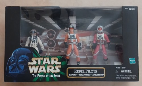 STAR WARS The Power of the Force Rebel Pilots  3 Figure Set 1999 C4