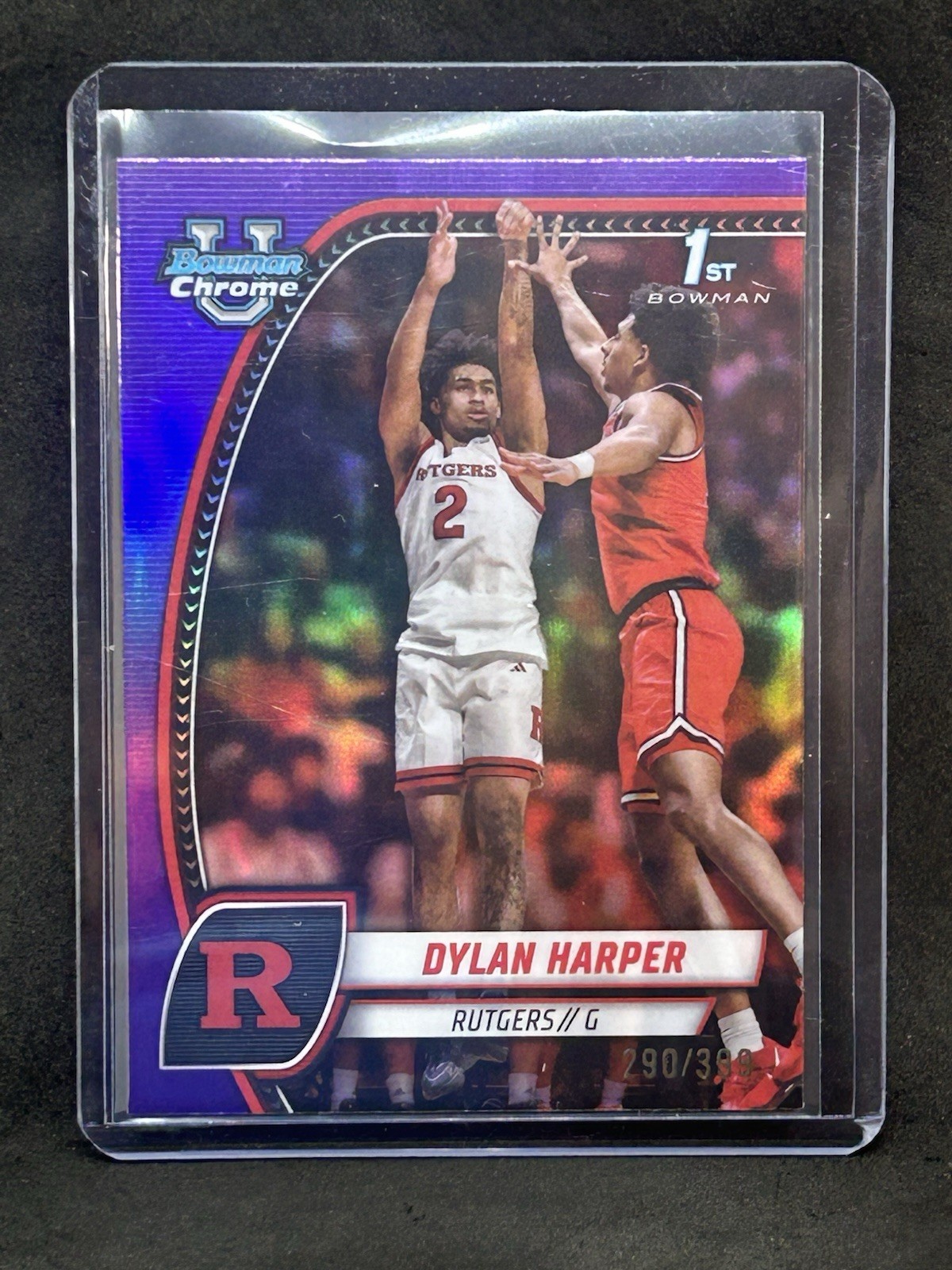 2024-25 Bowman Chrome U Dylan Harper 1st Bowman Purple Refractor #/399-  #22  A1