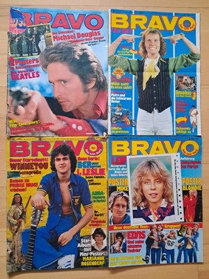 BRAVO - Konvolut 4 Zeitschriften von 1976-78 Blondie, Smokie, BCR, Kiss, Harpo..