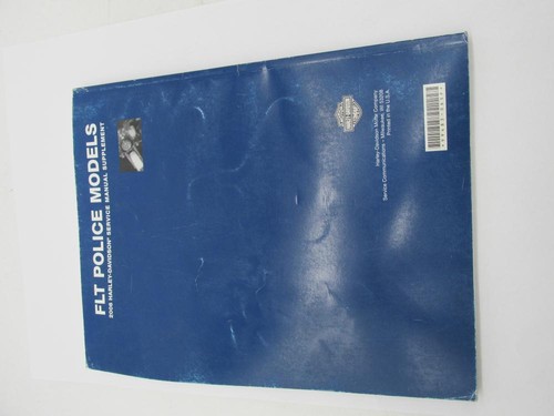 Harley Davidson Factory 2006 FLT Police Service Manual Supplement 99483-06SP - Picture 3 of 5