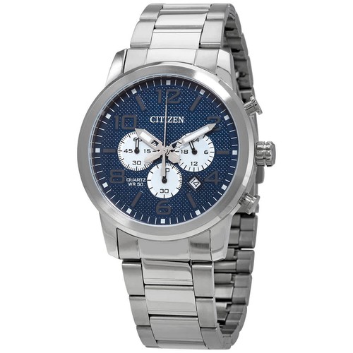 Citizen Chronograph Quartz Blue Dial Men's Watch AN8050-51M - Picture 1 of 3