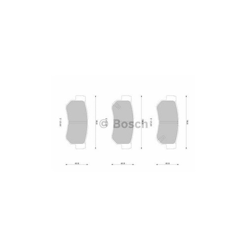 Bosch Blue Line Brake Pad Set Rear DB1451BL - Picture 2 of 2