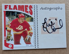 2005 In the Game ERIC VAIL AUTO AUTOGRAPH Card #A-EV CALGARY FLAMES