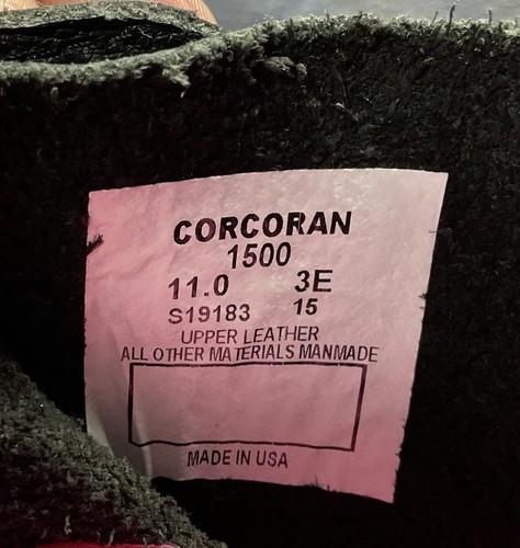 CORCORAN 1500 Made in USA Paratrooper Leather Jump Boots men 11 EEE - Picture 6 of 24