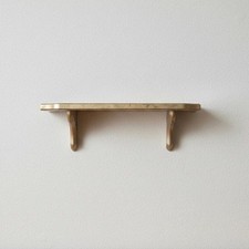 Vintage Home Interiors Gold Wall Shelf with Plate Groove