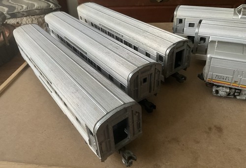 Lionel No.2353 Santa Fe ABA F-3 Diesel Aluminium 4 Wagen Personenwagen Set O/Boxen C-7 - Bild 3 von 24