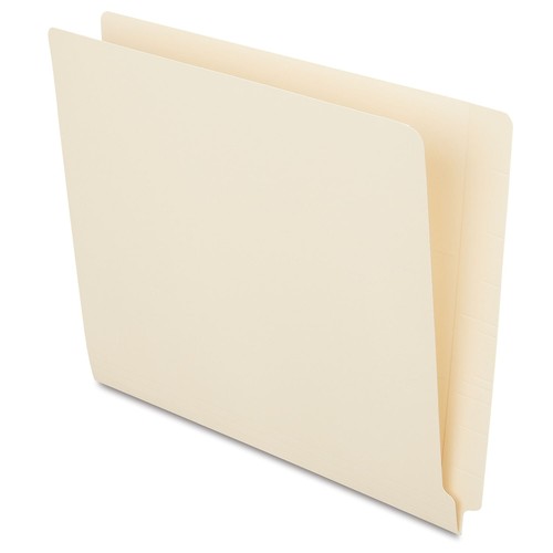 HITOUCH BUSINESS SERVICES Reinforced End Tab File Folder Straight Cut Letter