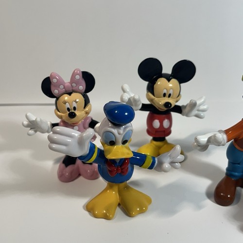 Disney Mickey Mouse Figures Lot Of 5 - Goofy Donald Mickey Minnie Pluto Toy Mini - Picture 4 of 4